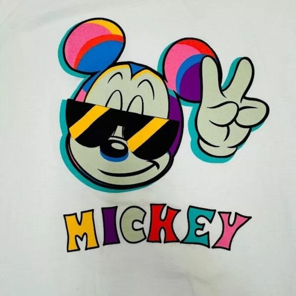 NEFF Disney Mickey Mouse T-Shirt White- Size L (NWOT) - Picture 1 of 4
